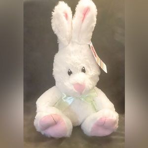American Greeting 7” White Plush Bunny